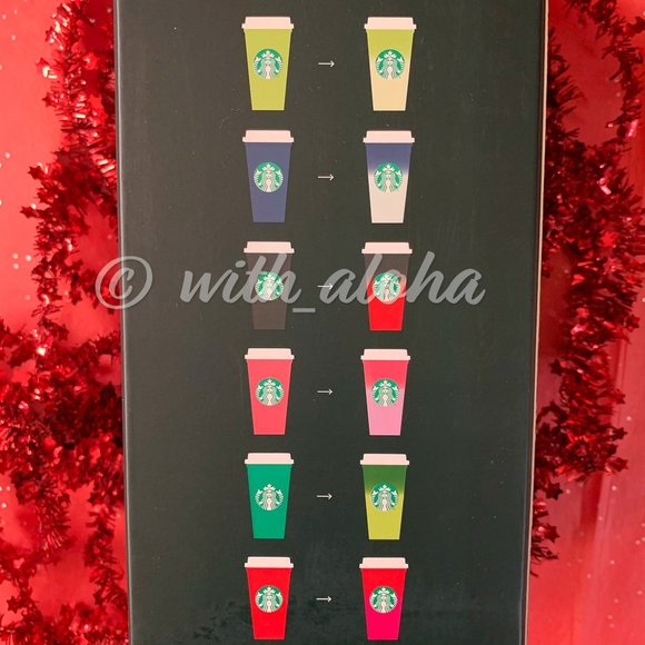 🌹SALE🌹 NEW Starbucks Holiday 2021 Color Changing Reusable Hot Cups - Picture 3 of 6